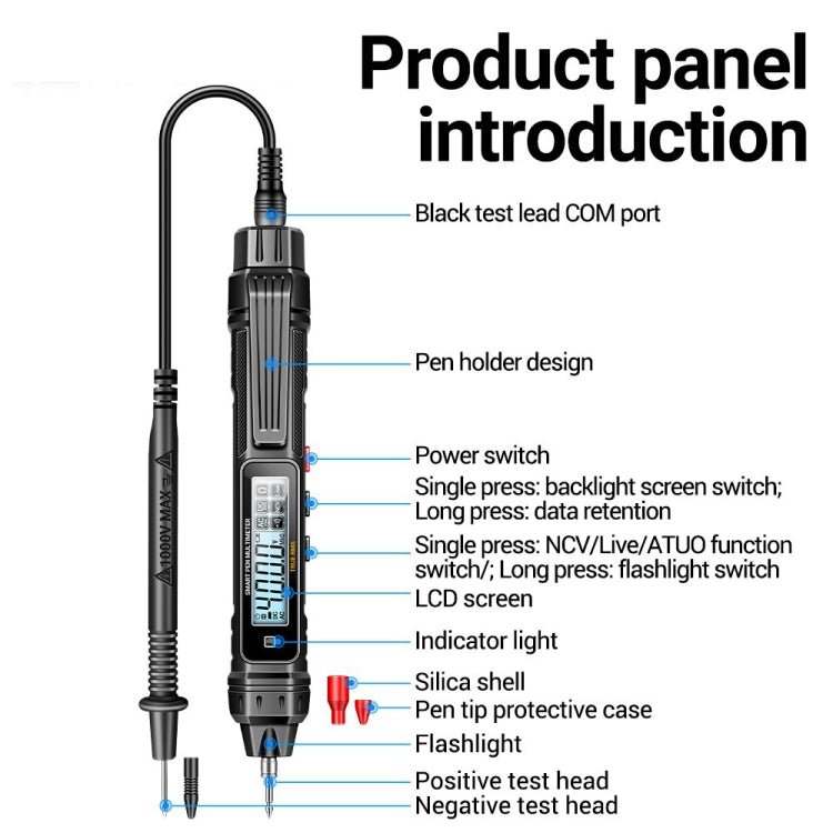 ANENG A3005 40 Megohm Intelligent Anti - burning High - precision Digital Universal Meter(Matching Group) - British D'sire