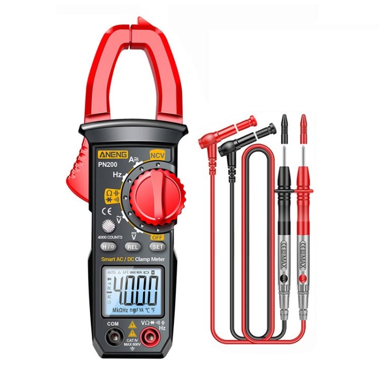 ANENG PN200 AC/DC Measurement High Precision Multifunctional Clamp Meter(Red) - British D'sire Main image