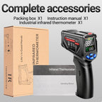 ANENG TH06 Oil Temperature High Precision Thermometer Laser Baking Infrared Water Thermometer(Black) - British D'sire