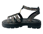 Ankle Strap Glitter Sandals - Sandals - British D'sire