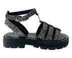 Ankle Strap Glitter Sandals - Sandals - British D'sire