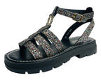 Ankle Strap Glitter Sandals - Sandals - British D'sire