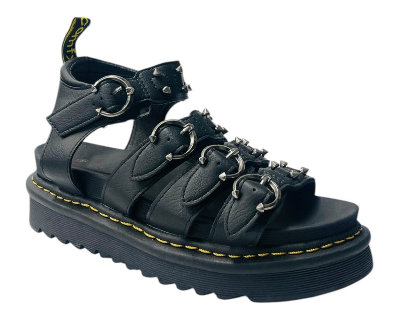 Ankle Strap Hardware Pierced Sandals - Sandals - British D'sire