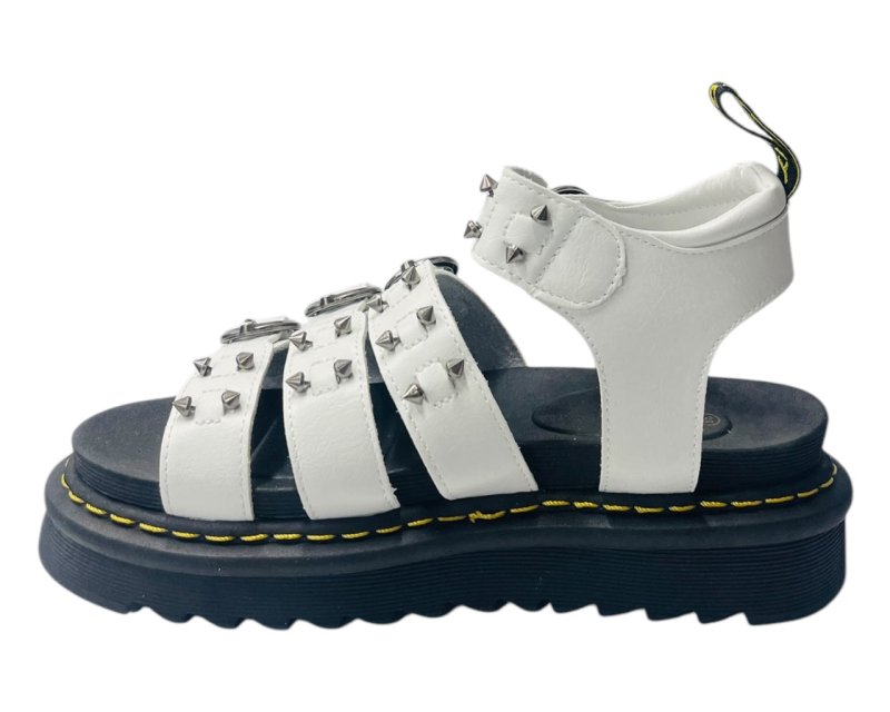 Ankle Strap Hardware Pierced Sandals - Sandals - British D'sire