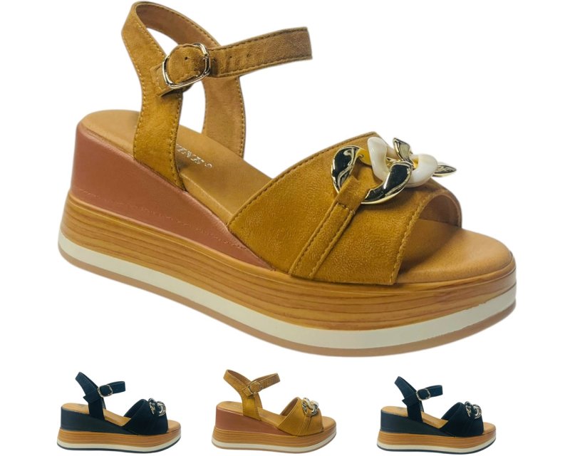 Ankle Strap Lightweight Platform Wedge Sandals - Sandals - British D'sire
