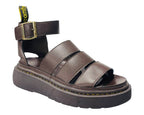 Ankle Strap Padded Chunky Sole Sandals - Sandals - British D'sire