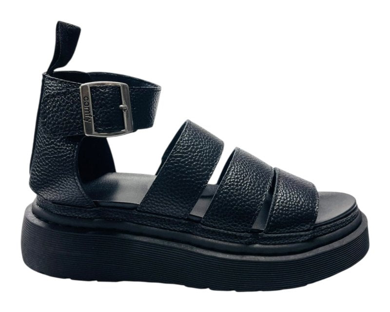 Ankle Strap Padded Chunky Sole Sandals - Sandals - British D'sire