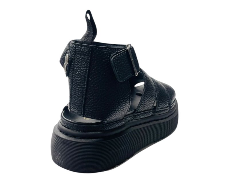 Ankle Strap Padded Chunky Sole Sandals - Sandals - British D'sire
