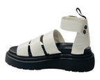 Ankle Strap Padded Chunky Sole Sandals - Sandals - British D'sire