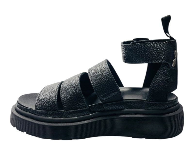 Ankle Strap Padded Chunky Sole Sandals - Sandals - British D'sire