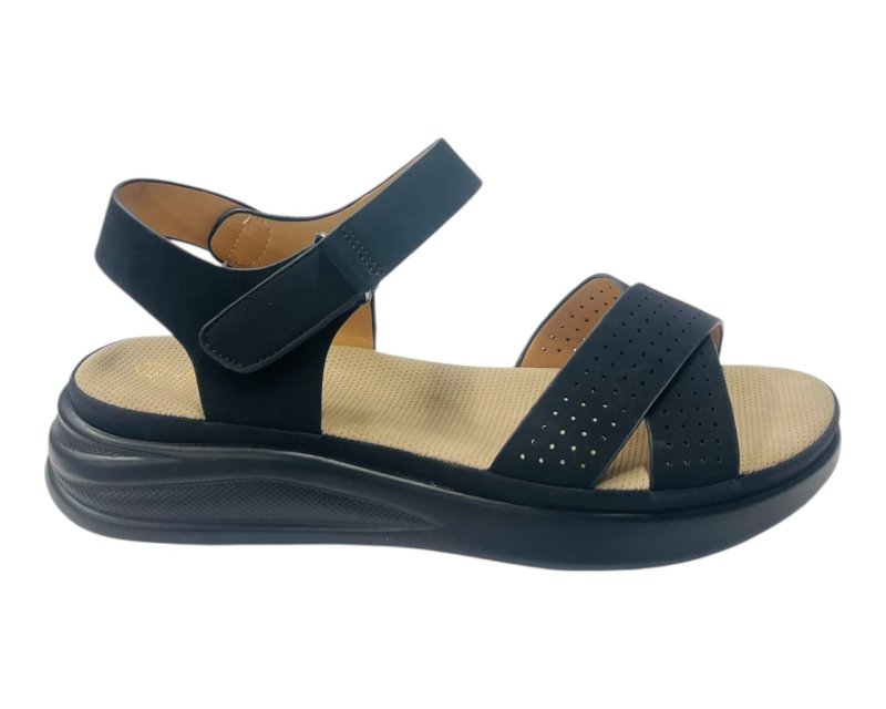 Ankle Strap Padded Insole Sandals - Sandals - British D'sire