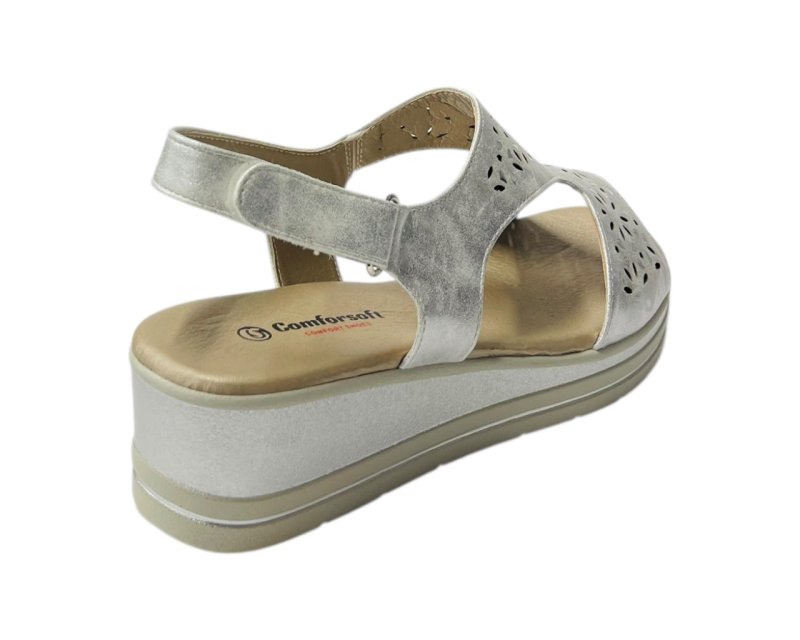 Ankle Strap Padded Insole Wedge Sandals - Sandals - British D'sire