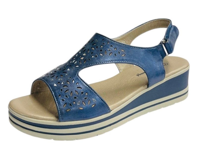 Ankle Strap Padded Insole Wedge Sandals - Sandals - British D'sire