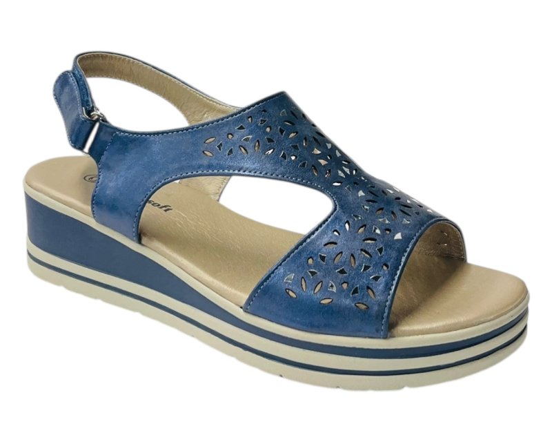 Ankle Strap Padded Insole Wedge Sandals - Sandals - British D'sire