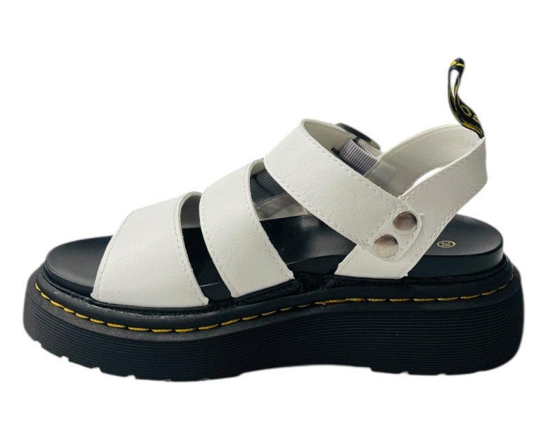Ankle Strap Padded Platform Sandals - Sandals - British D'sire