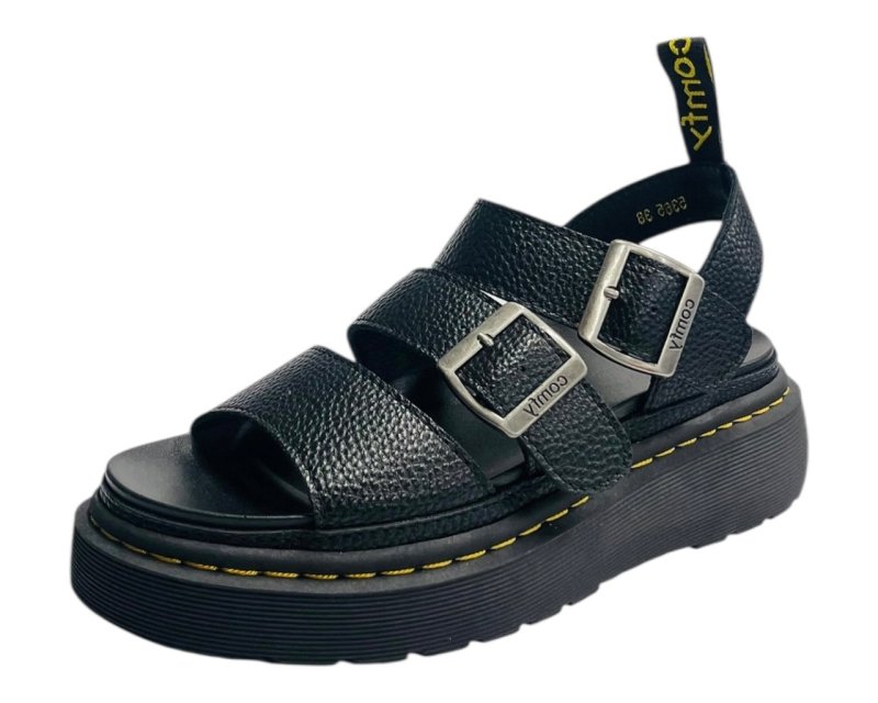 Ankle Strap Padded Platform Sandals - Sandals - British D'sire