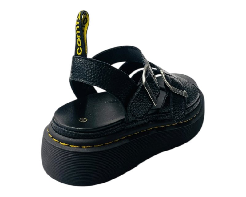 Ankle Strap Padded Platform Sandals - Sandals - British D'sire