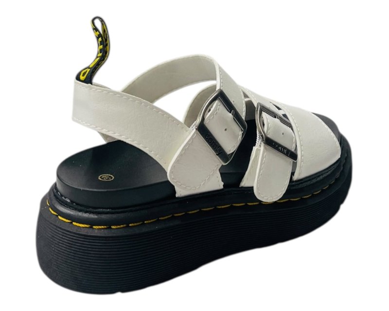 Ankle Strap Padded Platform Sandals - Sandals - British D'sire