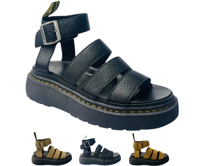 Ankle Strap Platform Gladiator Sandals - Sandals - British D'sire