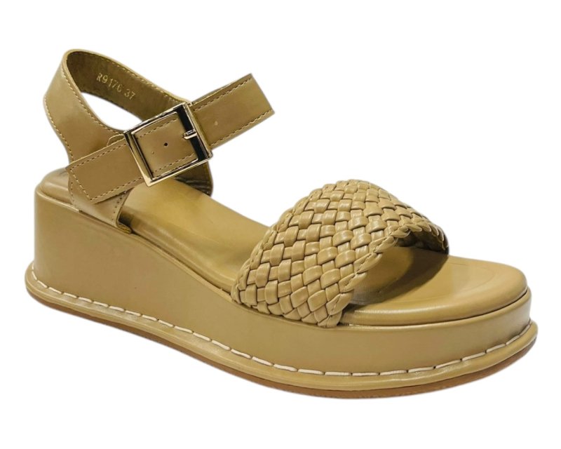 Ankle Strap Wedge Platform Sandals - Sandals - British D'sire