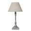 Antia Stem Table Lamp With Linen Shade - Lamps - British D'sire