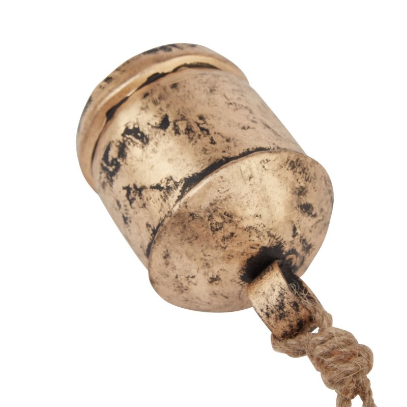 Antique Gold Bell Bauble Christmas Hanging Decoration - Christmas Decor - British D'sire