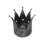 Antique Silver Crown Candle Holder - Candle Holder - British D'sire