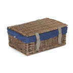 Antique Wash 35cm Empty Wicker Hamper Basket - Empty Picnic Baskets - British D'sire