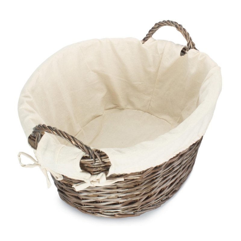 Antique Wash Finish Wash Basket - Laundry Baskets - British D'sire