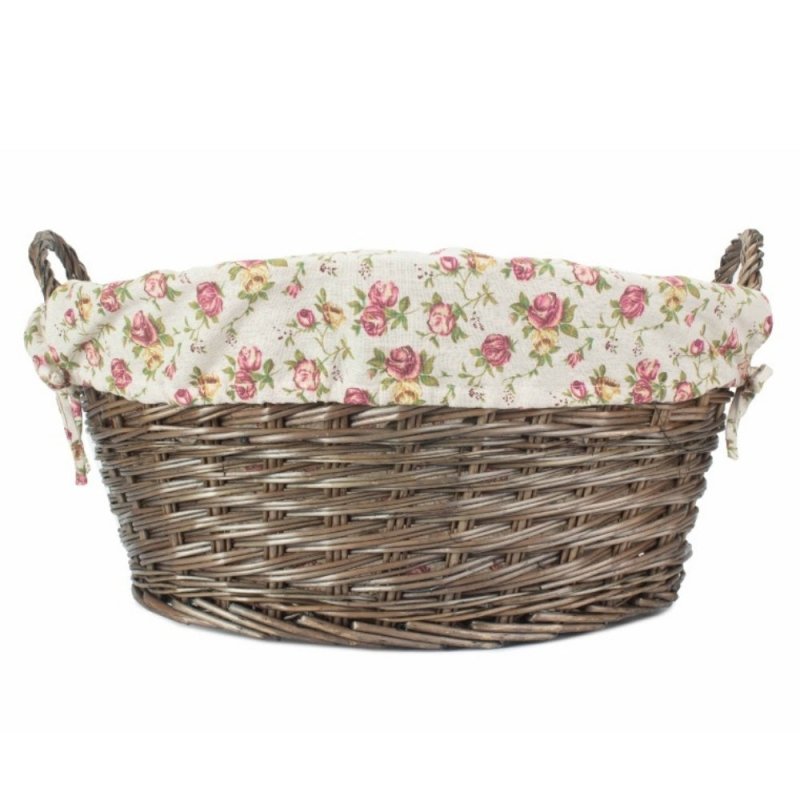 Antique Wash Finish Wash Basket - Laundry Baskets - British D'sire