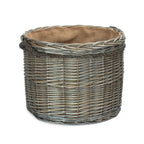 Antique Wash Round Storage Log Basket - Log Baskets - British D'sire