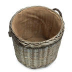 Antique Wash Round Storage Log Basket - Log Baskets - British D'sire