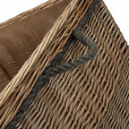 Antique Wash Square Storage Log Basket - Log Baskets - British D'sire