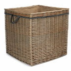 Antique Wash Square Storage Log Basket - Log Baskets - British D'sire