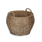 Antique Wash Stumpy Wicker Basket - Log Baskets - British D'sire