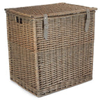 Antique Wash Vintner Storage Wicker Picnic Basket - Storage Baskets - British D'sire