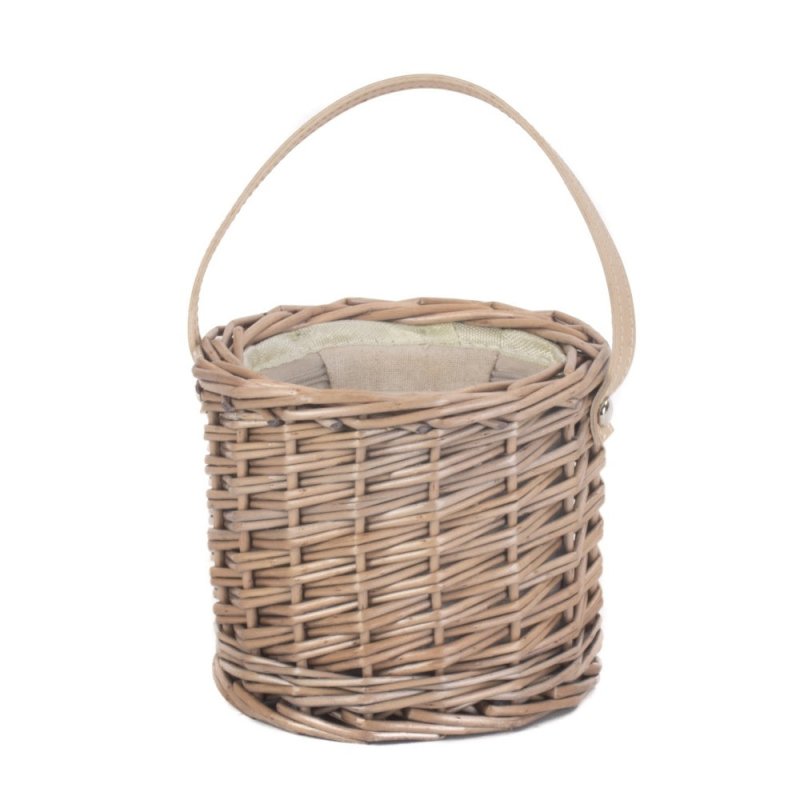 Antique Wash Wicker Mini Ice Basket Secondary image