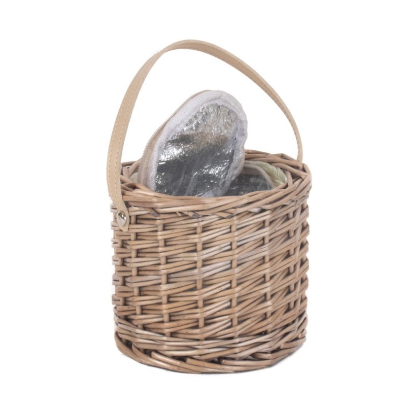 Antique Wash Wicker Mini Ice Basket - Cool Baskets - British D'sire Main image