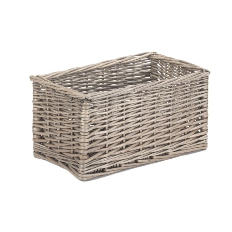 Antique Wash Wicker Storage Basket - Storage Baskets - British D'sire