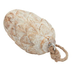 Antique White Wash Pine Cone Bauble - Christmas Decor - British D'sire