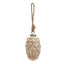 Antique White Wash Small Pine Cone Bauble - Christmas Decor - British D'sire