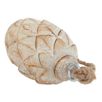 Antique White Wash Small Pine Cone Bauble - Christmas Decor - British D'sire