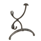 Antiqued Silver Coat Hanger With Hook - Coat Hook - British D'sire