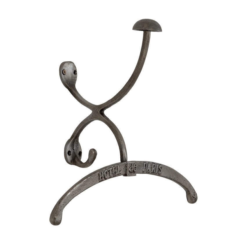Antiqued Silver Coat Hanger With Hook - Coat Hook - British D'sire