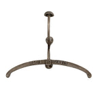 Antiqued Silver Coat Hanger With Hook - Coat Hook - British D'sire