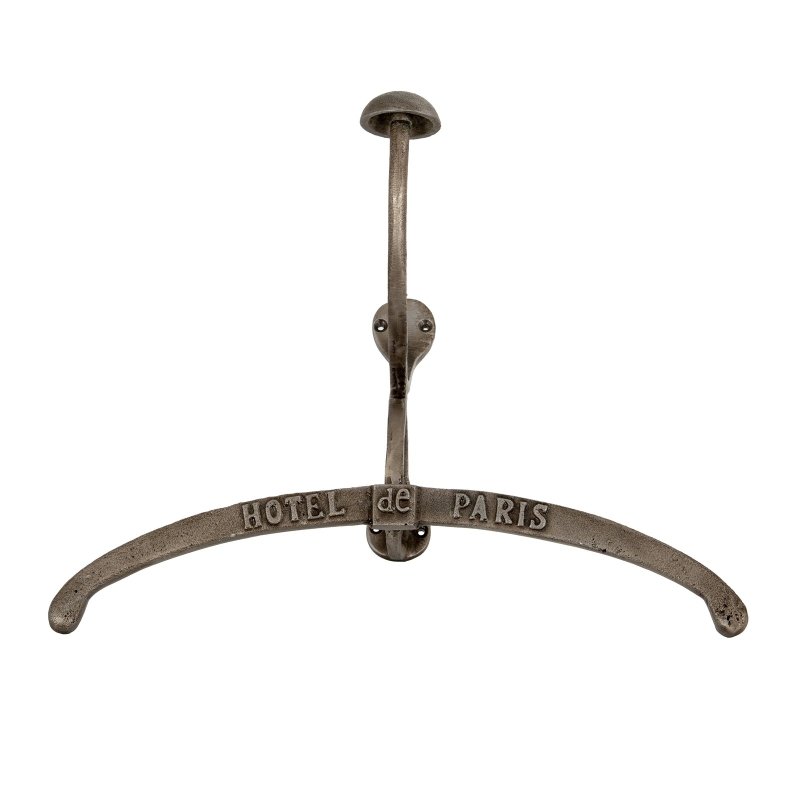 Antiqued Silver Coat Hanger With Hook - Coat Hook - British D'sire