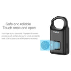 Anytek P4 3.7V Micro USB Charging Semiconductor Fingerprint Sensing Small Padlock - British D'sire