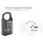 Anytek P4 3.7V Micro USB Charging Semiconductor Fingerprint Sensing Small Padlock - British D'sire