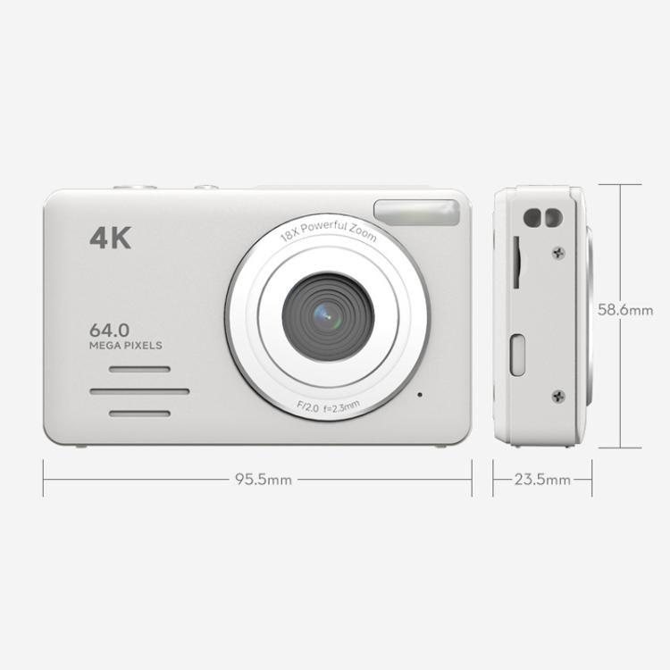 Anytek S7 4K HD Digital Camera Self - Timer Travel Camera Student Kids Card Camera(Black) - British D'sire