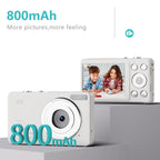 Anytek S7 4K HD Digital Camera Self - Timer Travel Camera Student Kids Card Camera(Pink) - British D'sire